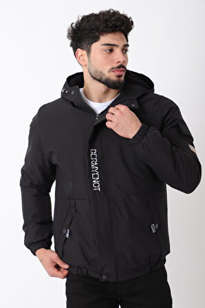 İçi Kürklü Baskılı Spor Likra Kumaş Mont PLDP2968-1_50411