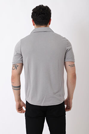 Kırçıllı Desen Kısa Kol Gömlek JS C-156_40361