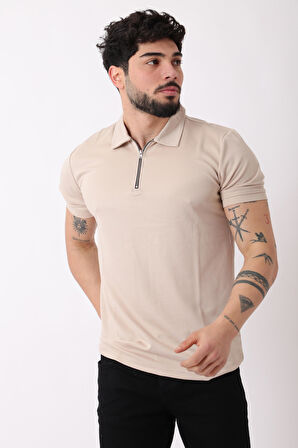 Yakalı Yarım Fermuarlı Tişört JS C-1022_30414