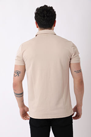 Yakalı Yarım Fermuarlı Tişört JS C-1022_30414