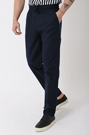 Bel Lastikli Keten Pantolon PLDP-01K_0385