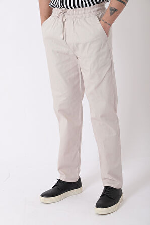 Bel Lastikli Keten Pantolon PLDP-01K_0385
