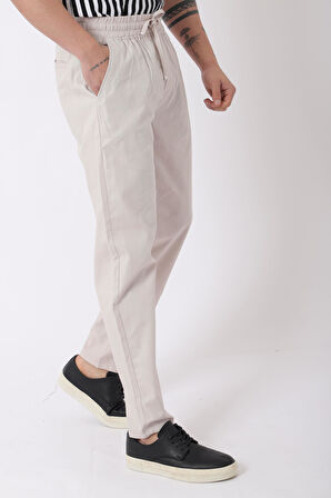 Bel Lastikli Keten Pantolon PLDP-01K_0385