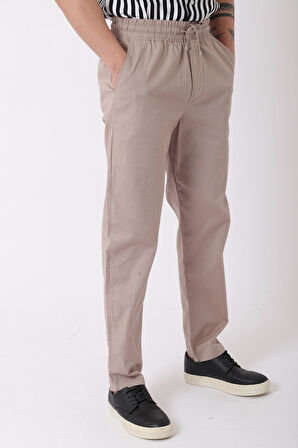 Bel Lastikli Keten Pantolon PLDP-01K_0385