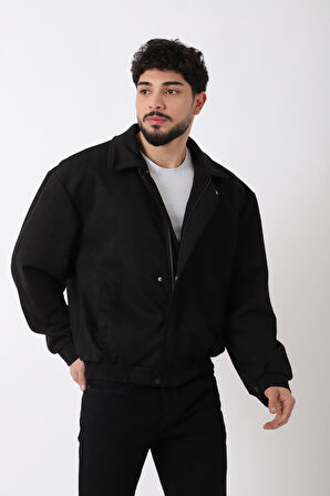 Yakalı Bel Lastikli Süet Mevsimlik Mont BL 1808_60322