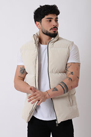 Dik Yaka Demir Fermuarlı Nova Yelek VKS_60325