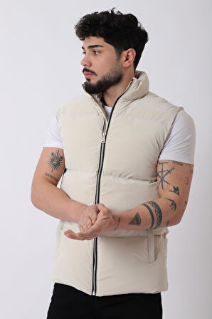 Dik Yaka Demir Fermuarlı Nova Yelek VKS_60325