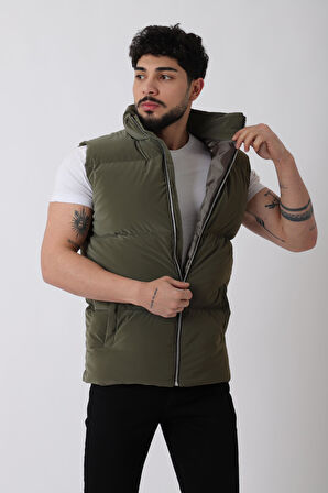 Dik Yaka Demir Fermuarlı Nova Yelek VKS_60325