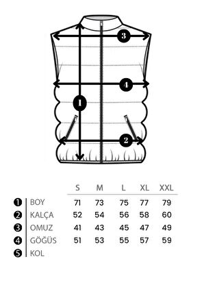 Dik Yaka Demir Fermuarlı Nova Yelek VKS_60325