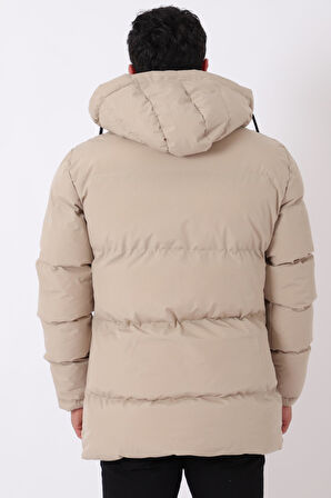 Göğüs Cepli İçi Kürklü Uzun Şişme Mont PLDP 2957_50456