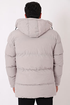 Göğüs Cepli İçi Kürklü Uzun Şişme Mont PLDP 2957_50456