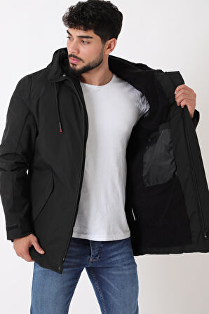 Sporlikra Kumaş Tasarım Cep Kışlık Mont PLDP 3013_50458