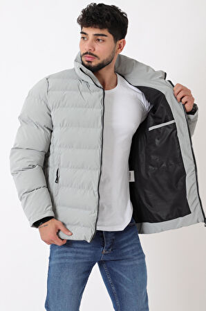 Cep Detay Dik Yaka Armalı Nova Kışlık Mont PLDP 3012_50463