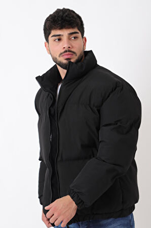 Dik Yaka Oversize Bomber Şişme Kışlık Mont PLDP 3018_50465