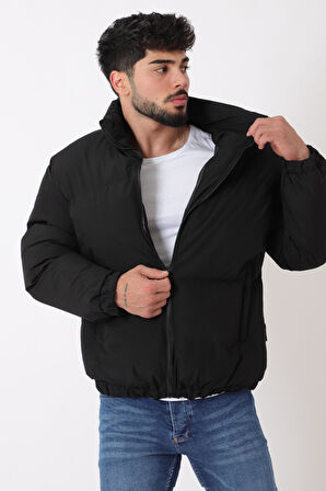 Dik Yaka Oversize Bomber Şişme Kışlık Mont PLDP 3018_50465