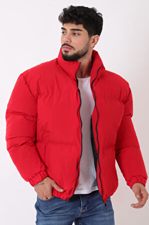 Dik Yaka Oversize Bomber Şişme Kışlık Mont PLDP 3018_50465