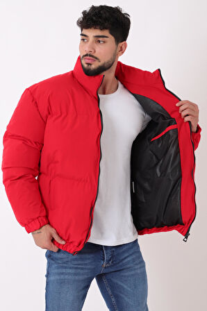 Dik Yaka Oversize Bomber Şişme Kışlık Mont PLDP 3018_50465