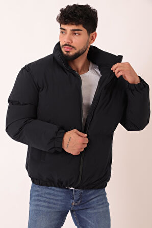 Dik Yaka Oversize Bomber Şişme Kışlık Mont PLDP 3018_50465