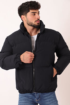 Dik Yaka Oversize Bomber Şişme Kışlık Mont PLDP 3018_50465
