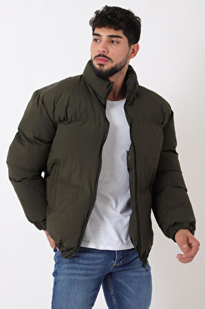 Dik Yaka Oversize Bomber Şişme Kışlık Mont PLDP 3018_50465