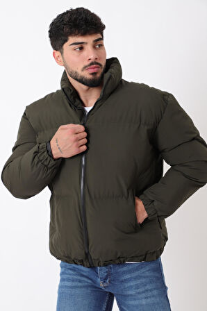 Dik Yaka Oversize Bomber Şişme Kışlık Mont PLDP 3018_50465
