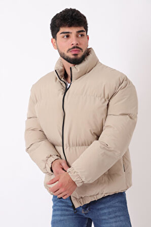 Dik Yaka Oversize Bomber Şişme Kışlık Mont PLDP 3018_50465