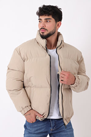 Dik Yaka Oversize Bomber Şişme Kışlık Mont PLDP 3018_50465