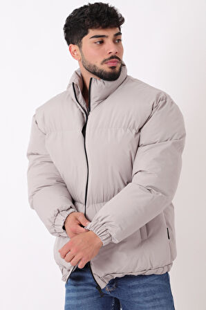 Dik Yaka Oversize Bomber Şişme Kışlık Mont PLDP 3018_50465