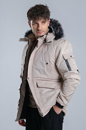 Stil Kombin İçi Kürklü Kaban/Mont BL 1506