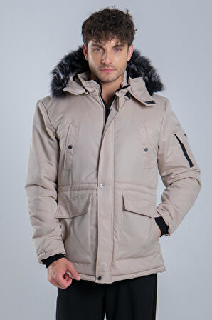 Stil Kombin İçi Kürklü Kaban/Mont BL 1506