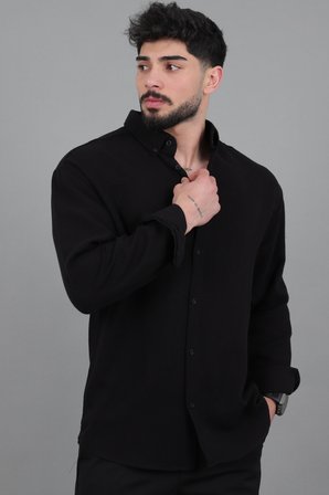 Oversize Müslin Yazlık Uzun Kol Gömlek MRS 202_40417