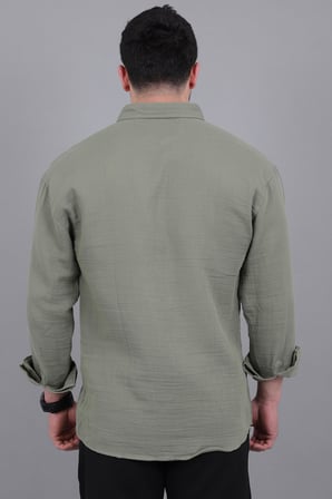 Oversize Müslin Yazlık Uzun Kol Gömlek MRS 202_40417