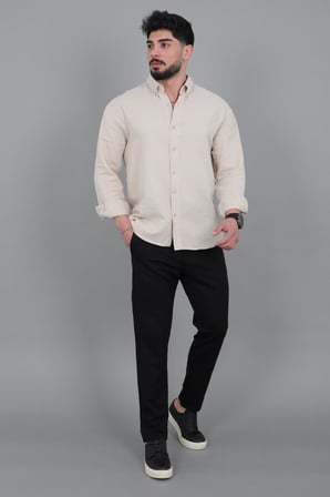 Oversize Müslin Yazlık Uzun Kol Gömlek MRS 202_40417