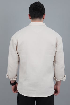 Oversize Müslin Yazlık Uzun Kol Gömlek MRS 202_40417