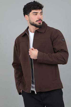 Yakalı Fermuarlı Mevsimlik Mont PLDP 3033_60390