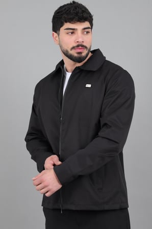 Diagonel Kumaş Yakalı Fermuarlı Mevsimlik Mont PLDP 3031_60391