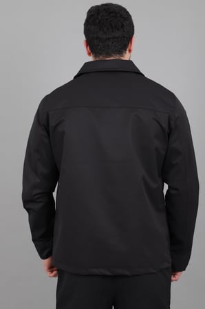 Diagonel Kumaş Yakalı Fermuarlı Mevsimlik Mont PLDP 3031_60391