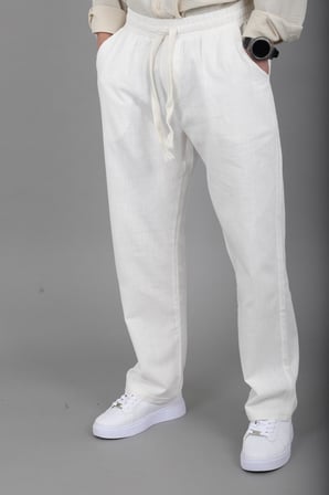Yıkamalı Keten Baggy Pantolon SPR 2313_0445