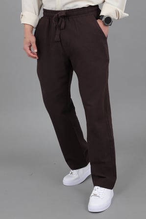 Yıkamalı Keten Baggy Pantolon SPR 2313_0445