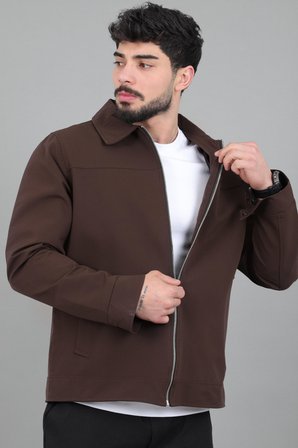 Yakalı Fermuarlı Mevsimlik Mont PLDP 3033_60390