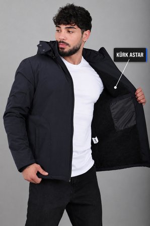 İçi Kürlü Spor Likralı Mont/Kaban PLDP3016_50509