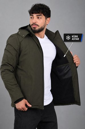 İçi Kürlü Spor Likralı Mont/Kaban PLDP3016_50509