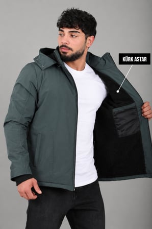 İçi Kürlü Spor Likralı Mont/Kaban PLDP3016_50509
