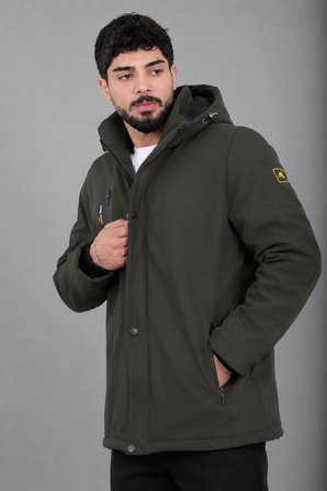 Su ve Rüzgar Geçirmez Outdoor Softshell Kışlık Mont PLDP 3014_50510