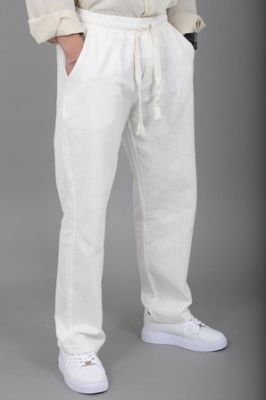 Yıkamalı Keten Baggy Pantolon SPR 2313_0445