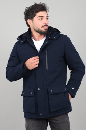 Box Kumaş Torba Cep İçi Kürklü Kışlık Mont Kaban PLDP 3037_50526