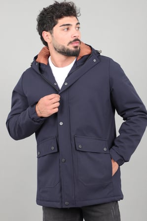 Kapitoneli Torba Cep Sabit Kapüşon Kışlık Mont PLDP 3039_50527