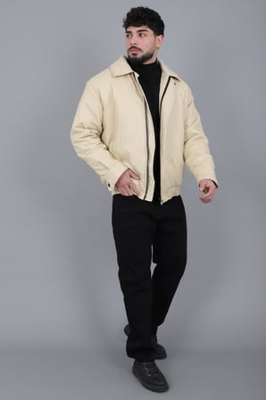 Kışlık Dolumlu İçi Kürklü Oversize Suni Deri Mont KMD_50502
