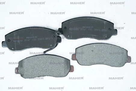 FREN BALATA MASTER 3 2010 / MOVANO B 2010 FİŞLİ ÖN 410601061R