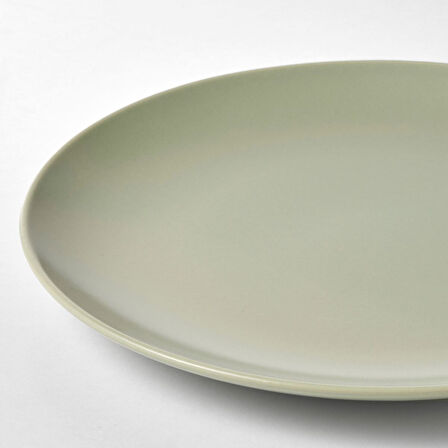 Tabak seti, mat yeşil, 26 cm, 4 adet